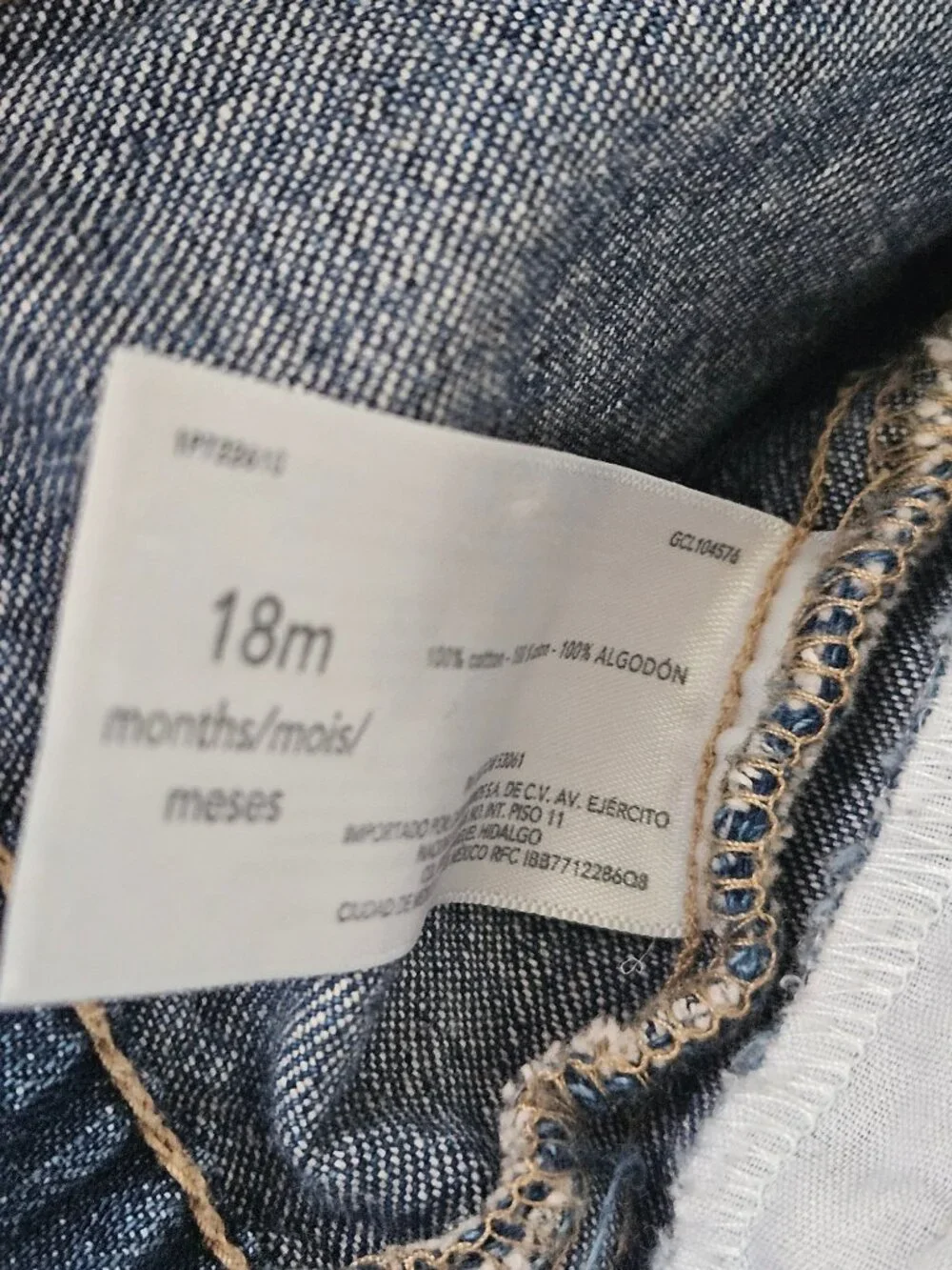 Carter's Toddler Jean Jacket Medium Wash Classic Denim Jacket SZ 18M